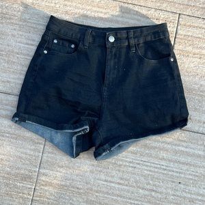 Denim BLACK SHORTS